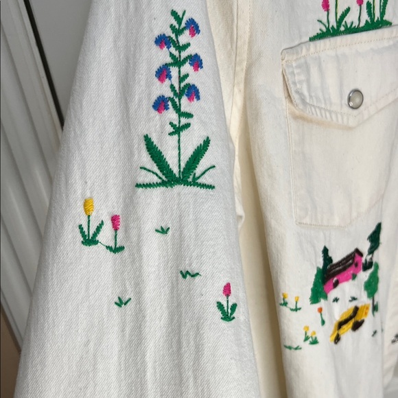 Anthropologie MOTHER The Super Ex’s Crop Frey Button down Shirt - Picture 6 of 11